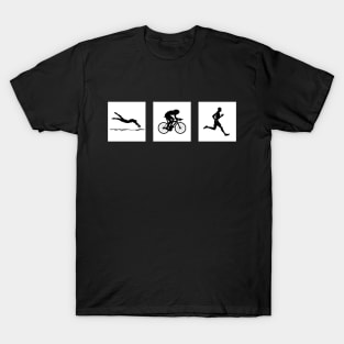 Triathlon Icon Design / swim / bike / run T-Shirt